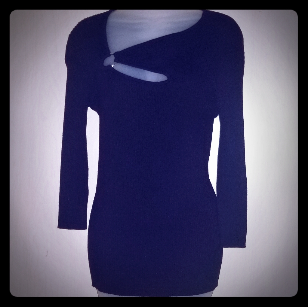 Nwt Angular Front Ribbed Top
